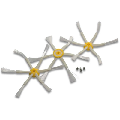 vhbw 3x spazzola laterale compatibile con iRobot Roomba 866, 886, 900, 980 robot aspirapolvere - Set spazzole, bianco