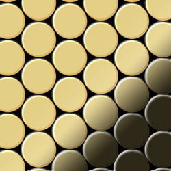 Mosaico metallo solido Ottone laminato oro spesso 1,6 mm ALLOY Dome-BM en oferta