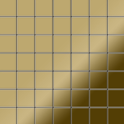 Mosaico metallo solido Titanio specchiato Gold oro spesso 1,6 mm ALLOY Attica-Ti-GM