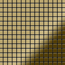 Mosaico metallo solido Titanio specchiato Gold oro spesso 1,6 mm ALLOY Mosaic-Ti-GM en oferta