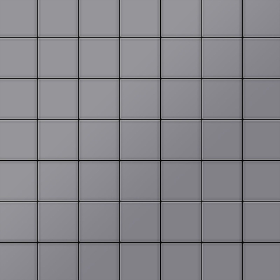 Mosaico metallo solido Acciaio inossidabile opaco grigio spesso 1,6 mm ALLOY Attica-S-S-MA