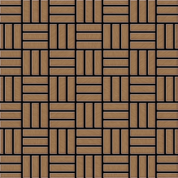 Mosaico metallo solido Titanio spazzolato Amber rame spesso 1,6 mm ALLOY Basketweave-Ti-AB precio