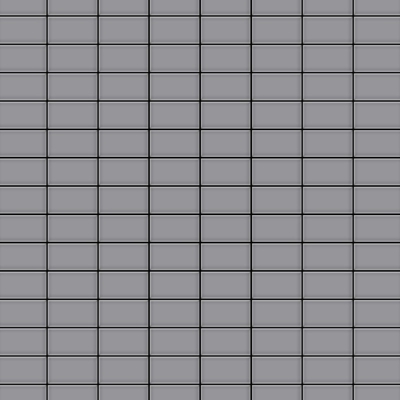 Alloy - Mosaico metallo solido Acciaio inossidabile opaco grigio spesso 1,6 mm Bauhaus-S-S-MA