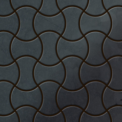 Mosaico metallo solido Acciaio grezzo laminato grigio spesso 1,6 mm ALLOY Infinit-RS disegnato da Karim Rashid precio