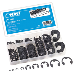 Assortimento di 300 anelli elastici per esterni alberi motore FERVI 0296 características