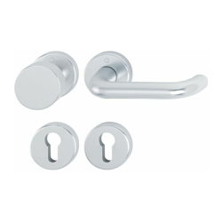 HOPPE Rosettengrt.Paris 58/42KV/42KVS/138L Alu.F1 PZ DIN L/R pulsante piatto. características