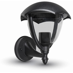 V-Tac Applique Verso L'Alto Da Esterno Attacco E27 In Plastica Colore Nero Ip44 Vt-730 7046 en oferta