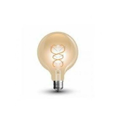 V-Tac Lampadina Globo Led Vintage A Filamento 5W Attacco E27 Luce Calda 7217