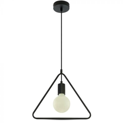 Lampadario Portalampada triangolare 1MT E27 Ф320mm VT-7321 - SKU 3838 Metallo Nero - V-tac en oferta