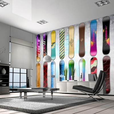 Fotomurale - Snowboard wall400x280 cm - GBSHOP