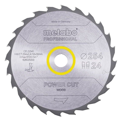 Metabo Lama per seghe circolari HW/CT 254x30, 24 DA 20° - 628025000
