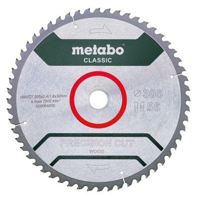 Metabo Lama per seghe circolari HW/CT 305x30, 56 DA 5° neg - 628064000