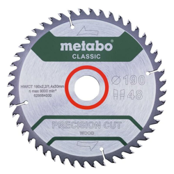 Metabo Lama 'precision cut, classic', 190x2,2/1,4x30 Z48 WZ 15° - 628664000 características