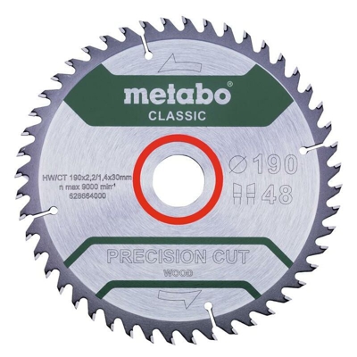 Metabo Lama 'precision cut, classic', 190x2,2/1,4x30 Z48 WZ 15° - 628664000