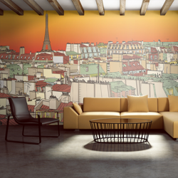 Fotomurale XXL - Caffè mattutino a Parigi550x270 cm - GBSHOP en oferta