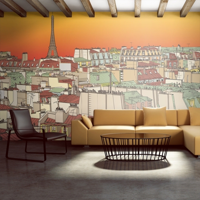 Fotomurale XXL - Caffè mattutino a Parigi550x270 cm - GBSHOP