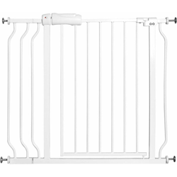 Cancelletto di sicurezza per bambini, per casa, scale, ingresso e corridoio, fissaggio a pressione, (74-98) x80cm, bianco - COSTWAY precio