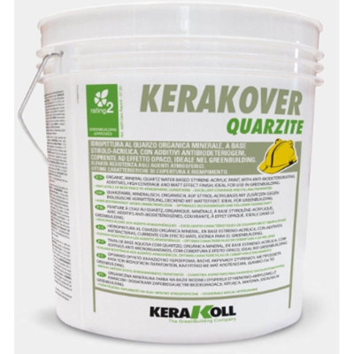 idropittura al quarzo organica minerale eco compatibile KERAKOVER ECO QUARZITE 4 lt - bianco - Kerakoll