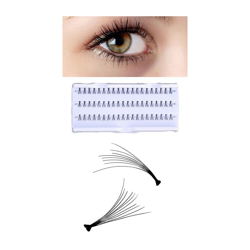60 CIUFFI Ciglia FINTE ciuffetti 8mm Professionale Nero per Ciglia Naturali Singole Estensione Eyelashes False Trucco Make UP - TAKESTOP características
