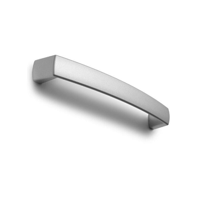 Maniglia dalle linee morbide effetto alluminio 172x20x31mm - 389C Round C - POLIDEAS