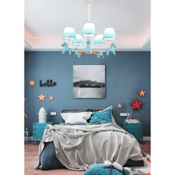 Lampadario cameretta Bimbo Bimba CAVALLINO in resina e legno 5xE27 | Rosa - UNIVERSO en oferta