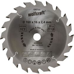 Wolfcraft lama per sega circolare HM, 20 denti precio