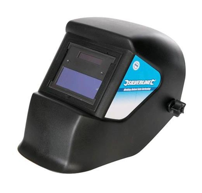Maschera Per Saldatura Automatica Con Casco Protettivo E Schermo Autoscurante - SILVERLINE