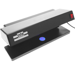 PrimeMatik - Rilevatore di banconote false per scrivania con 2 tubo UV di 6W 280x122x110mm en oferta