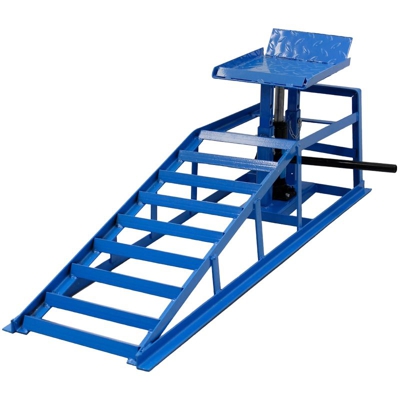 Rampa di sollevamento auto con martinetto idraulico sollevatore destro carico 2T - ECD GERMANY