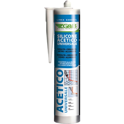 Silicone acetivo trasparente 280 ml - G & B FISSAGGI