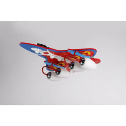 Plafoniera da soffitto Cameretta Bimbo RAZZO ROSSO 4xE14 in legno - MILLE LUCCIOLE precio