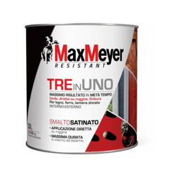 Smalto 3 in 1 Satinato Nero 0,5 l - CROMOLOGY ITALIA SPA - C.I. precio