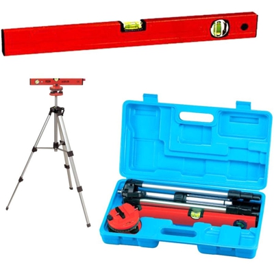 Livella laser 360° treppiedi 15mt bolla d'aria professionale in valigetta 12W505