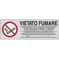 ETICHETTA 'VIETATO FUMARE' cm 15 x 5 - IST características