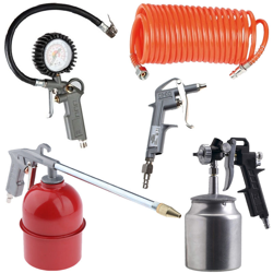 Kit 5 Accessori Pneumatici Universali Per Compressore Pistola Aria Compressa Aerografo Lavaggio Soffiaggio Manometro - HIT características