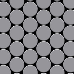 Mosaico metallo solido Acciaio inossidabile opaco grigio spesso 1,6 mm ALLOY Medallion-S-S-MA características