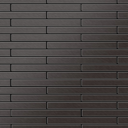 Alloy - Mosaico metallo solido Titanio spazzolato Smoke grigio scuro spesso 1,6 mm Avenue-Ti-SB características