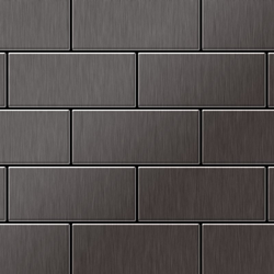 Alloy - Mosaico metallo solido Titanio spazzolato Smoke grigio scuro spesso 1,6 mm Subway-Ti-SB características