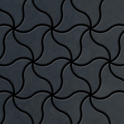 Mosaico metallo solido Acciaio grezzo laminato grigio spesso 1,6 mm ALLOY Ninja-RS disegnato da Karim Rashid características