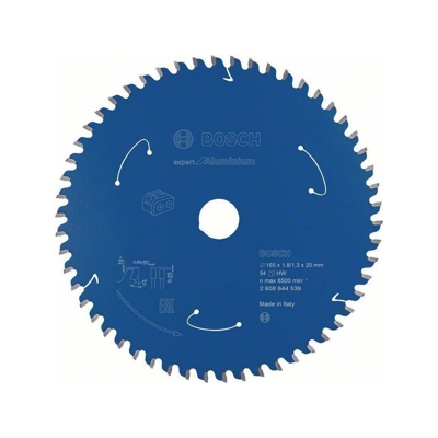 Bosch Lama per sega circolare Expert for Aluminium per seghe a batteria 165x1,8/1,3x20 T54 - 2608644539