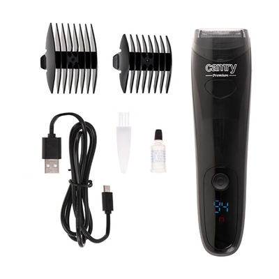 Regolabarba elettrico Camry CR2833 aspirante ricaricabile USB colore nero