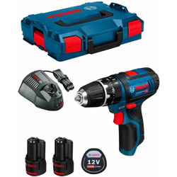 Trapano a Percussione BOSCH GSB 12V-15 (2 x 3,0 Ah + GAL1230CV + L-Boxx 102) precio