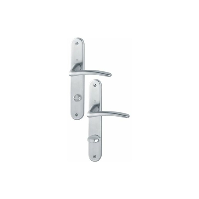 HOPPE Set di piastre lunghe Istanbul M171/332P MS F41 Bagno SK/OL 78mm DIN R