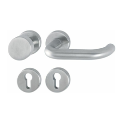 HOPPE Set di manopole Rosetta Ø: 52 mm Perforazione: PZ Acciaio inox Modello: Paris E58/42KV/42KVS/138Z Set di rosette en oferta