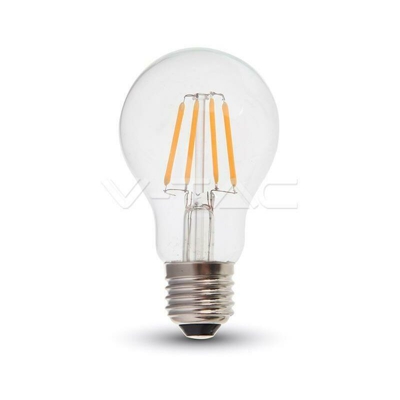 V-Tac Lampadina A Goccia Chip Led Samsung A Filamento 6W E27 Luce Calda Vt-256 287