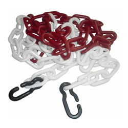 TEMKA Barriera catena rosso/bianco L.3m Link-D.9xL.11mm plastica características
