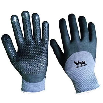 GUANTI TRASP NITRILE PUNTINI CE2 MISURA 8 M 12 PAIA - Vigor