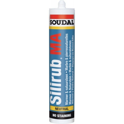 Silirub Ma Stucco, Giunzioni Neutro Soudal 310Ml Nero (A 15)