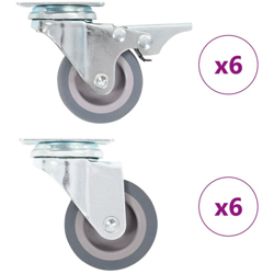 Ruote Girevoli 12 pz 50 mm - VIDAXL precio