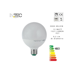 Lampadina globo led 9,5 cm 3000 5000 kelvin e27, tipo luce fredda - GT LUCE precio